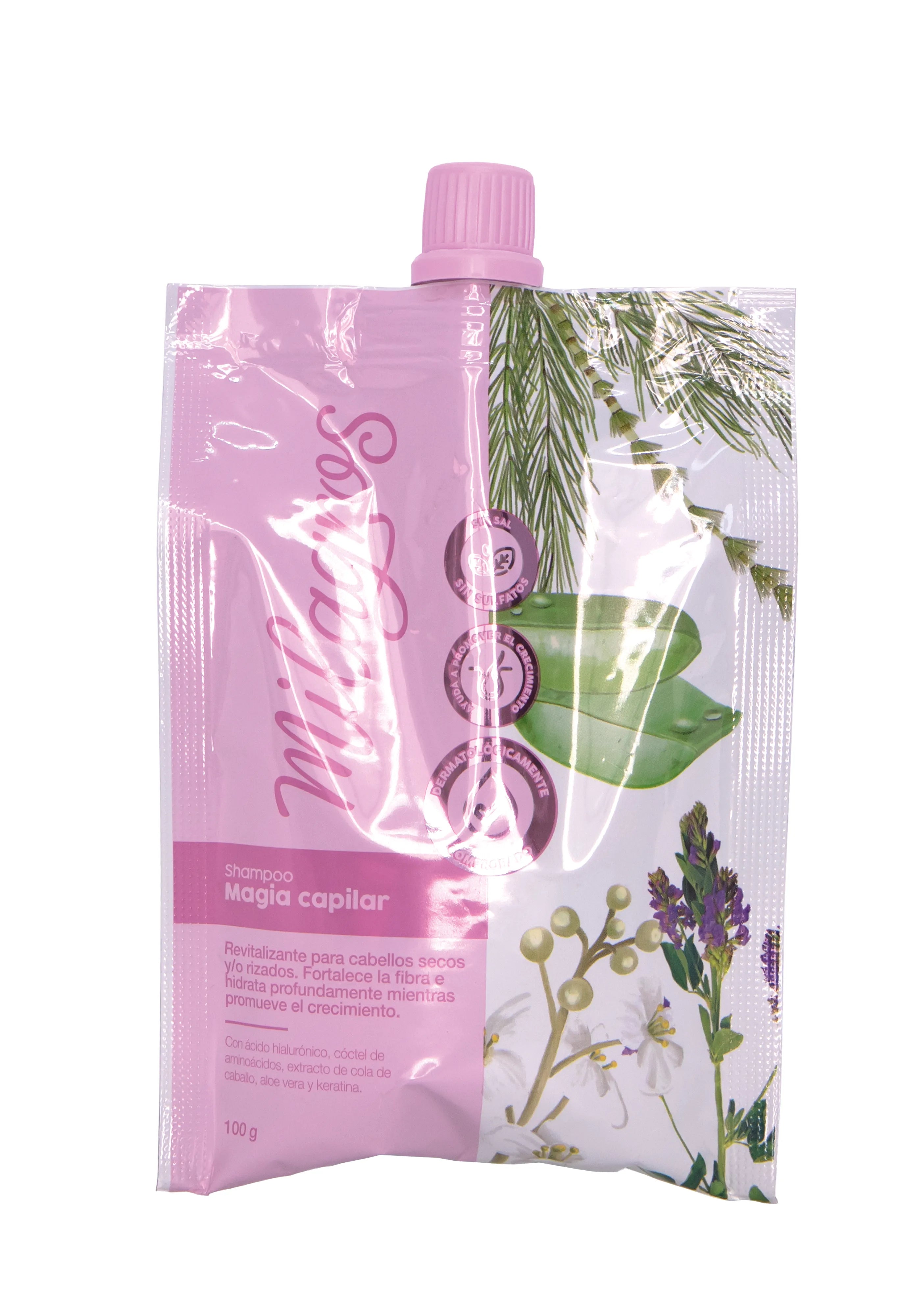 Shampoo magia capilar disminuye la caída e hidrata profundamente el pelo