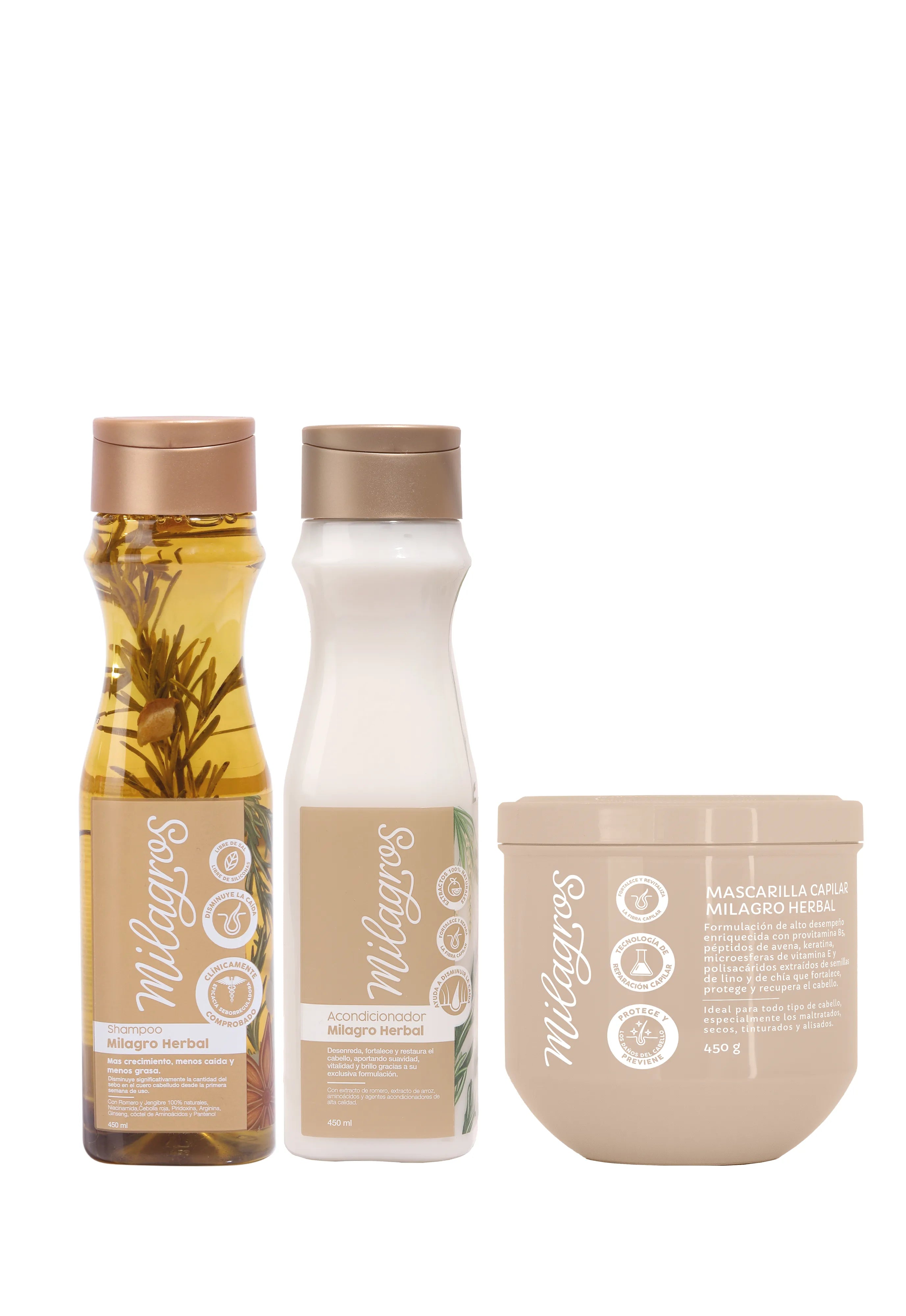 Linea herbal para la caida del cabello
