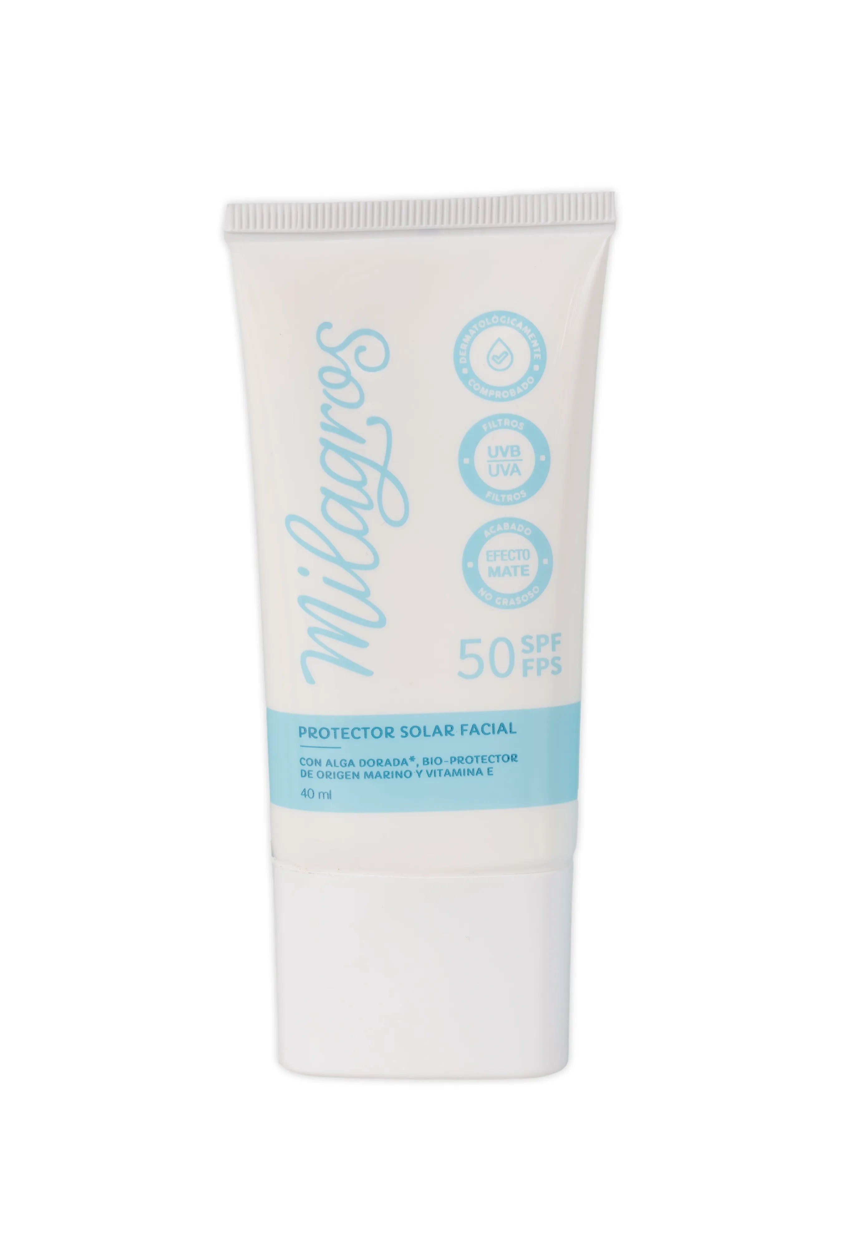 protector solar libre de fragancia sin color milagros