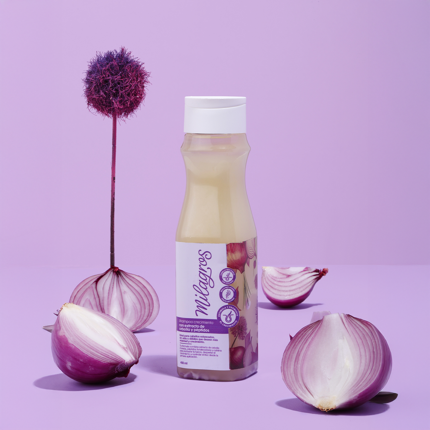 Shampoo de cebolla sin sal