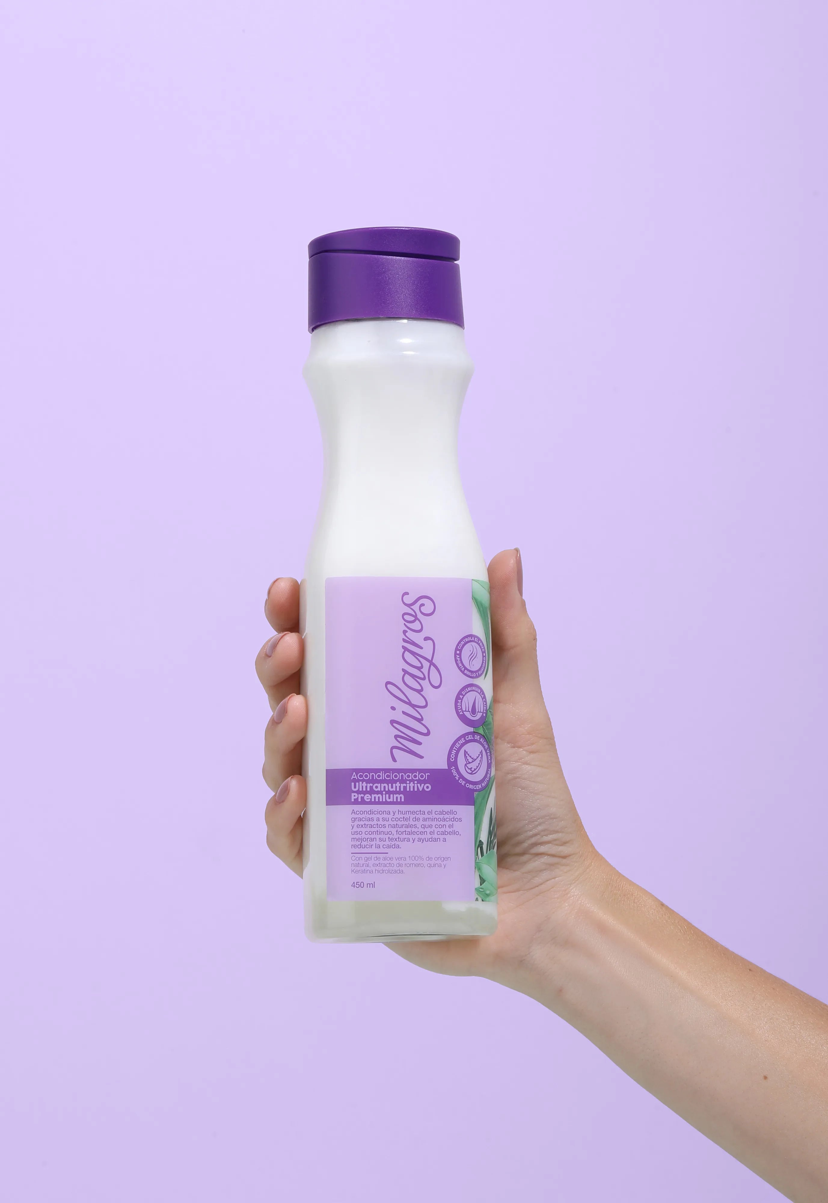 Acondicionador con ingredientes naturales,cabello mas sano mas brillante