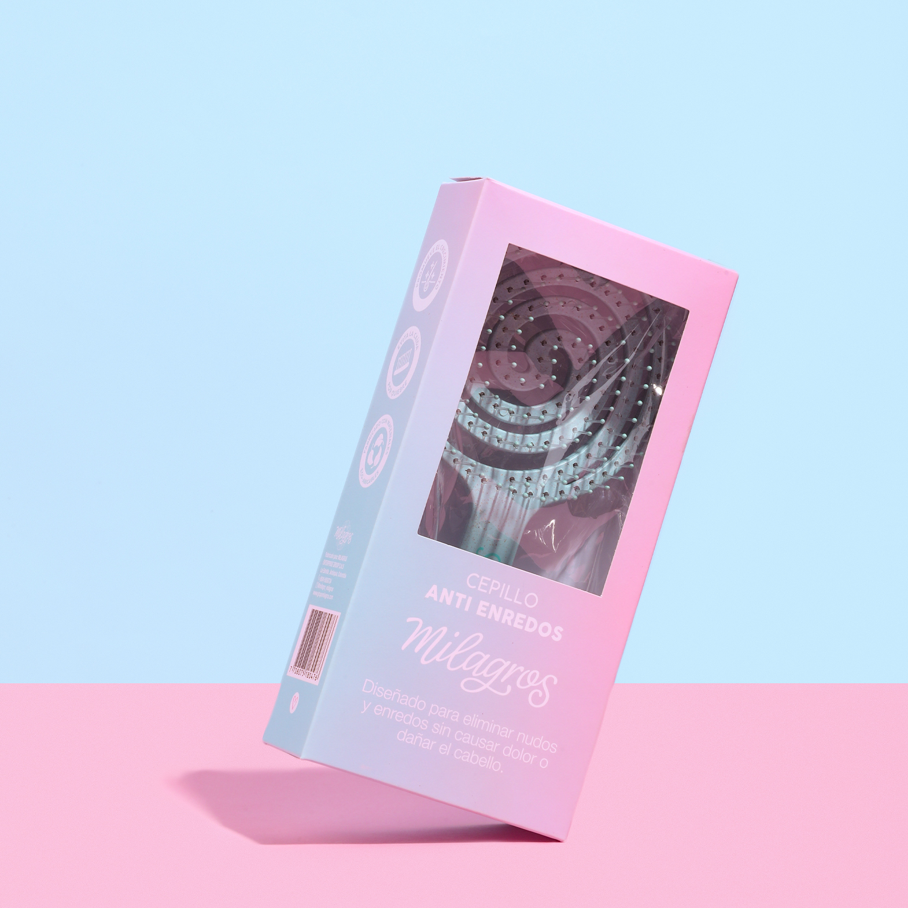 Cepillo Anti Enredo y Masajeador Capilar 2 en 1 Verde