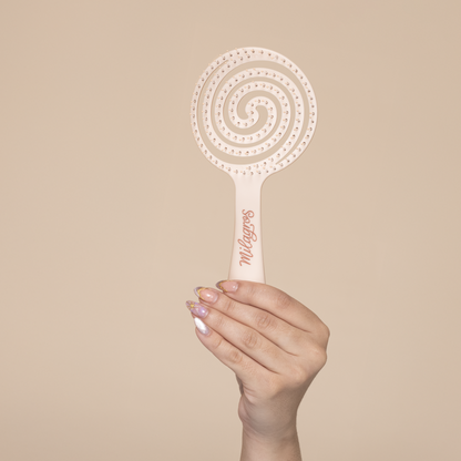 Cepillo Anti Enredo y Masajeador Capilar 2 en 1 Beige