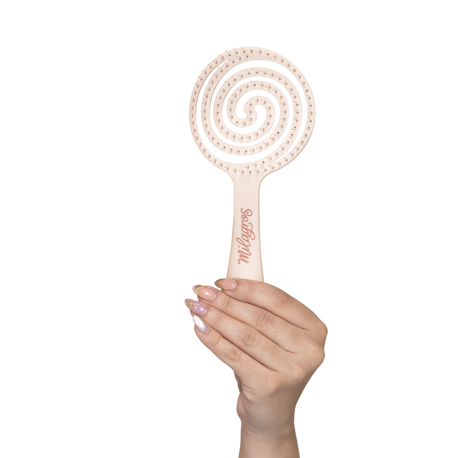 Cepillo Anti Enredo y Masajeador Capilar 2 en 1 Beige