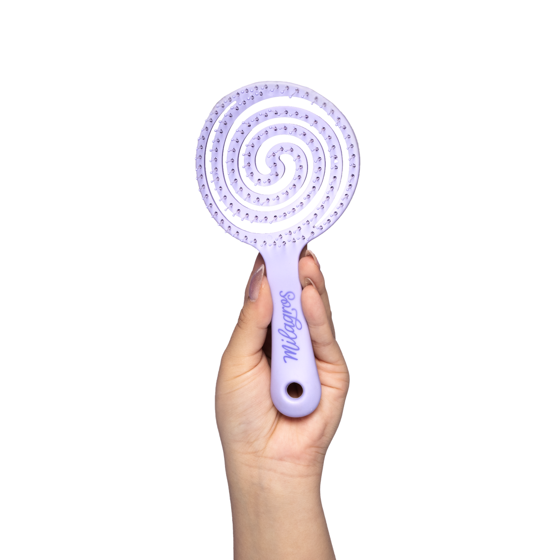 Cepillo Anti Enredo y Masajeador Capilar 2 en 1 Morado