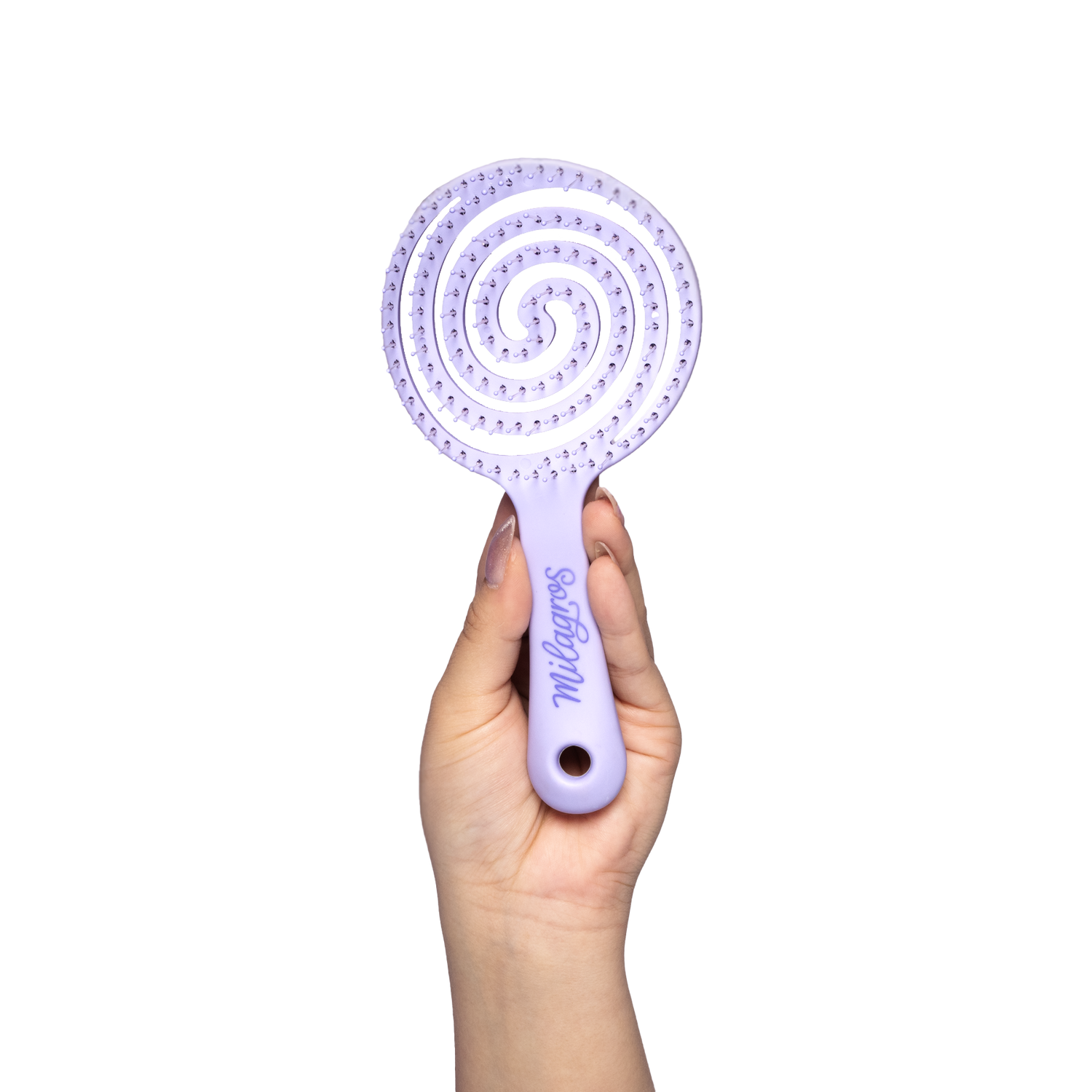 Cepillo Anti Enredo y Masajeador Capilar 2 en 1 Morado