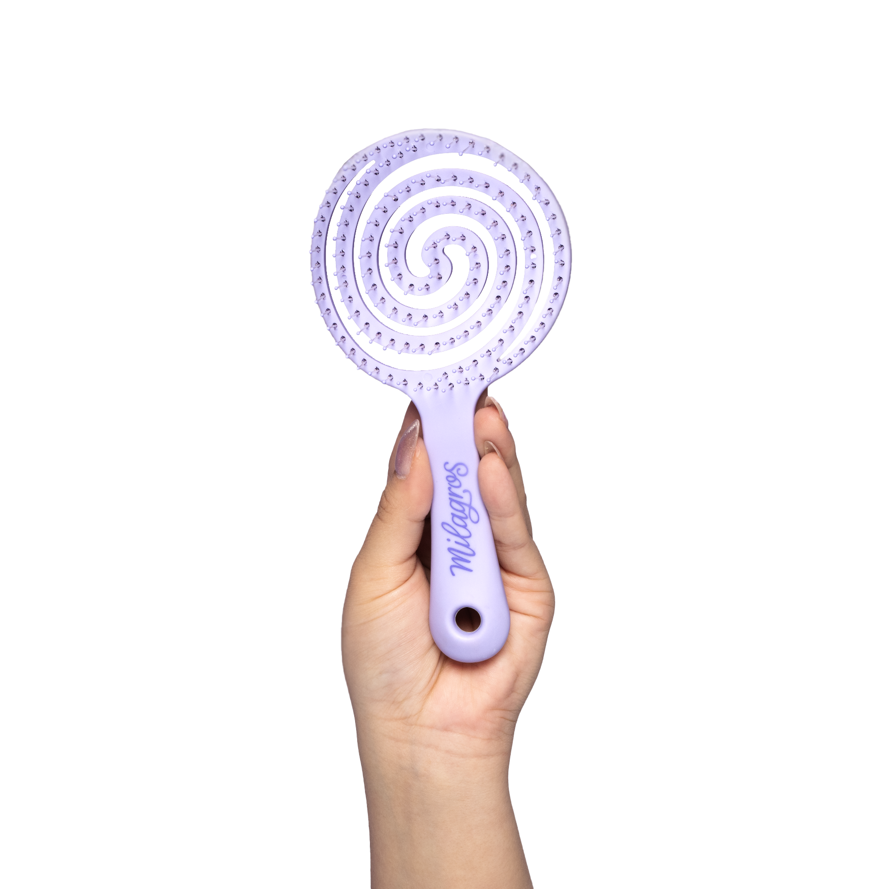 Cepillo Anti Enredo y Masajeador Capilar 2 en 1 Morado