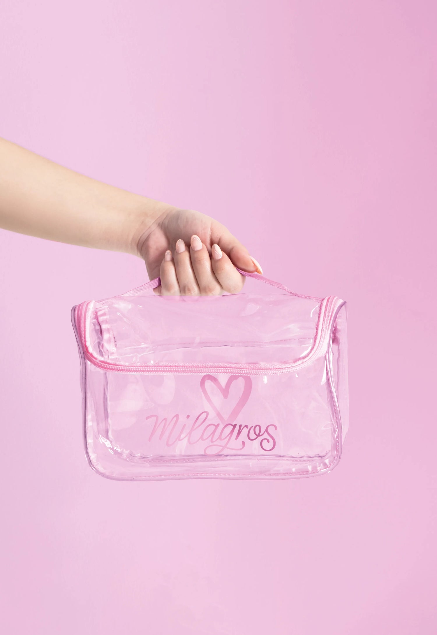 Cosmetiquera milagros compacta, resistente y fácil de llevar, ideal para el hogar o viajes.
