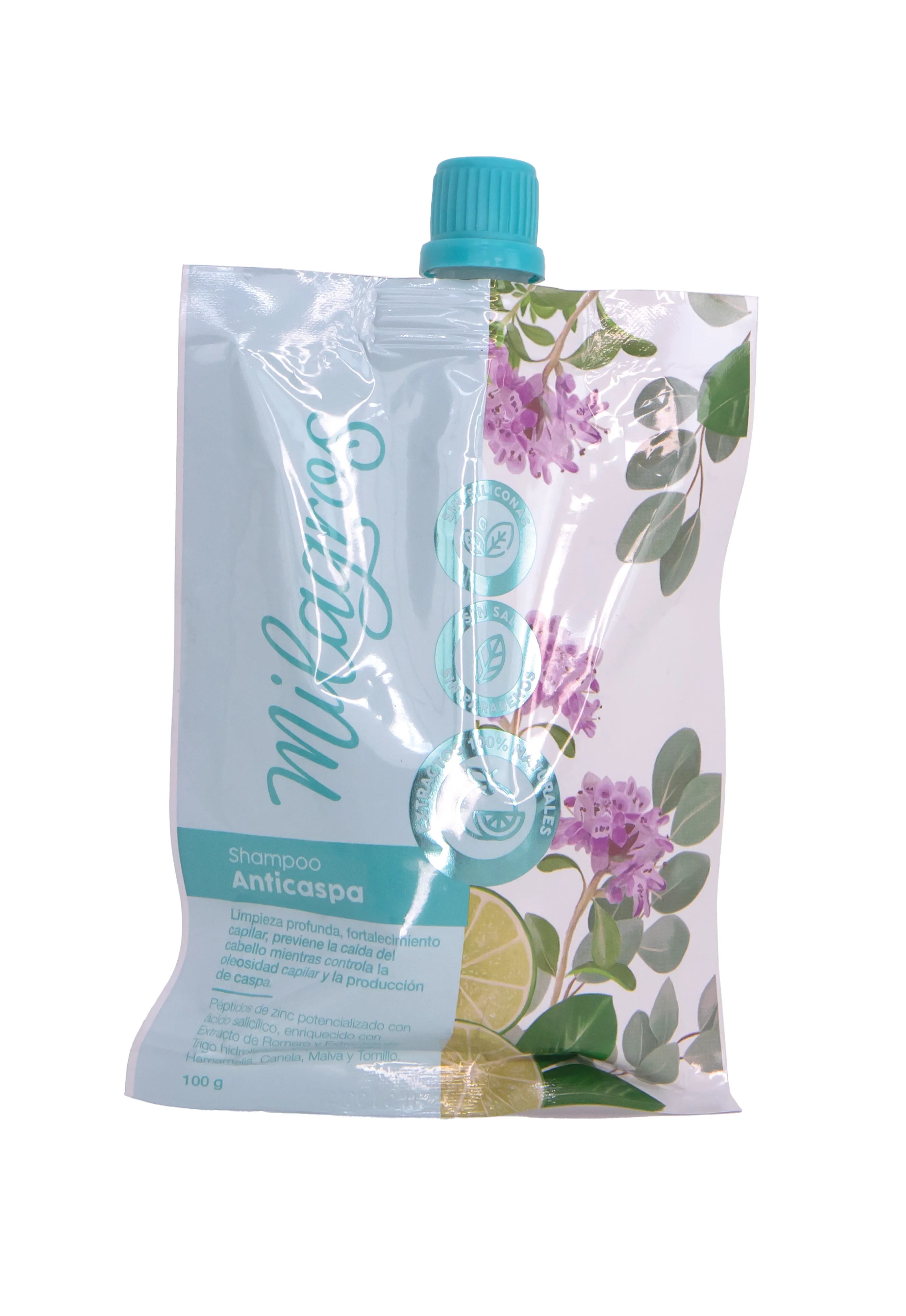 Shampoo anticaspa limpia e hidrata el cabello