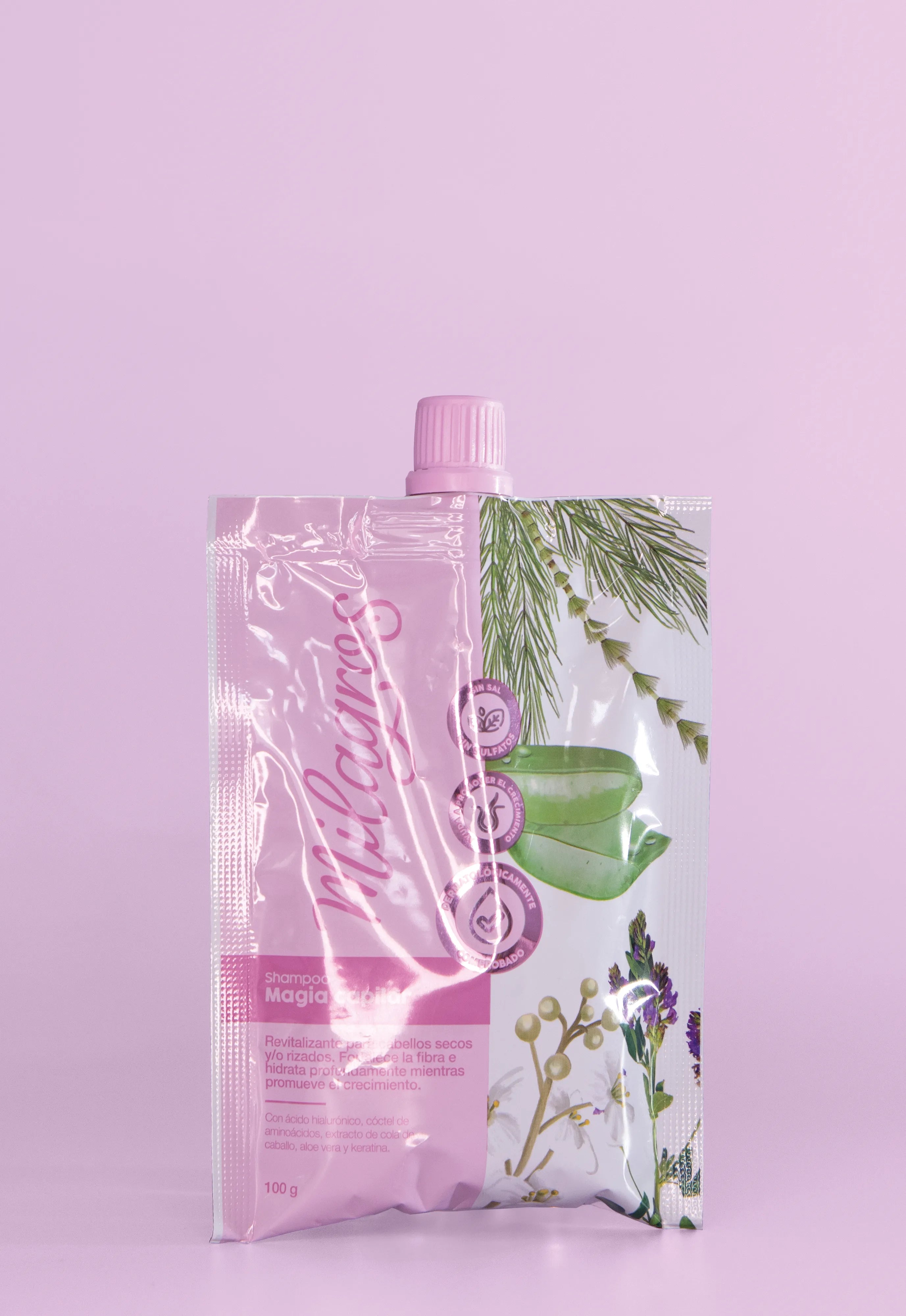 Shampoo para cabello rizado con acido hialuronato 