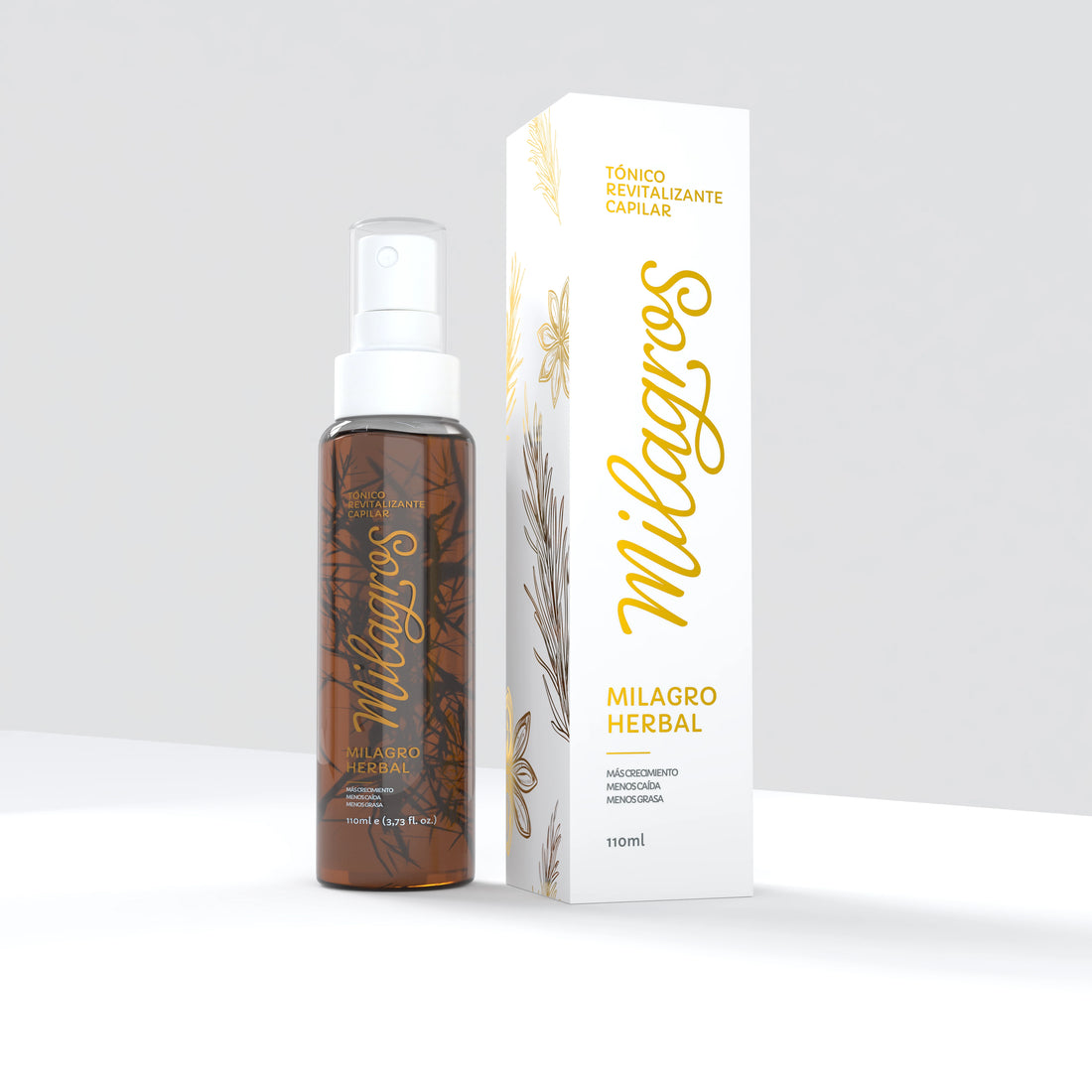 Tónico Revitalizante Capilar Milagro Herbal (tónico con romero)