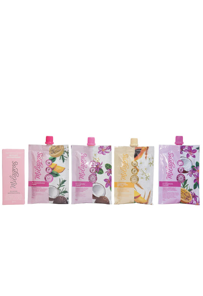 Protege e hidrata intensivamente el cabello mientras que es expuesto a sales, cloro o altas temperaturas. 