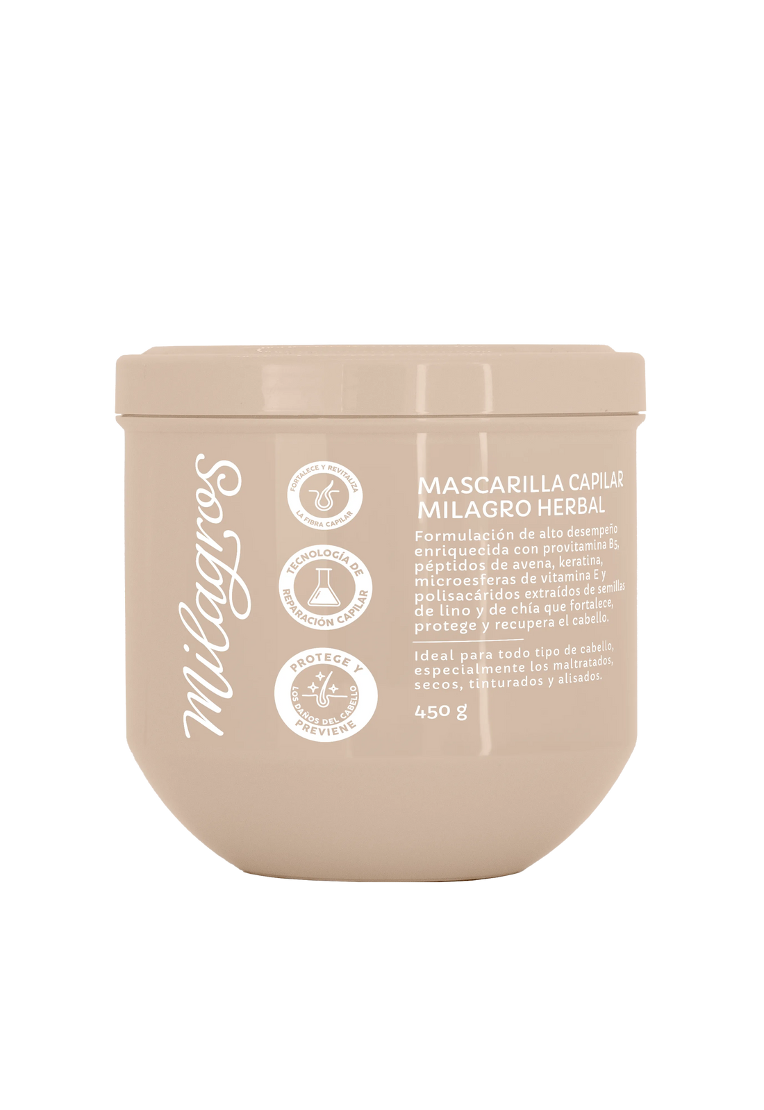 Mascarilla capilar milagro herbal que ayuda a recuperar la fibra capilar