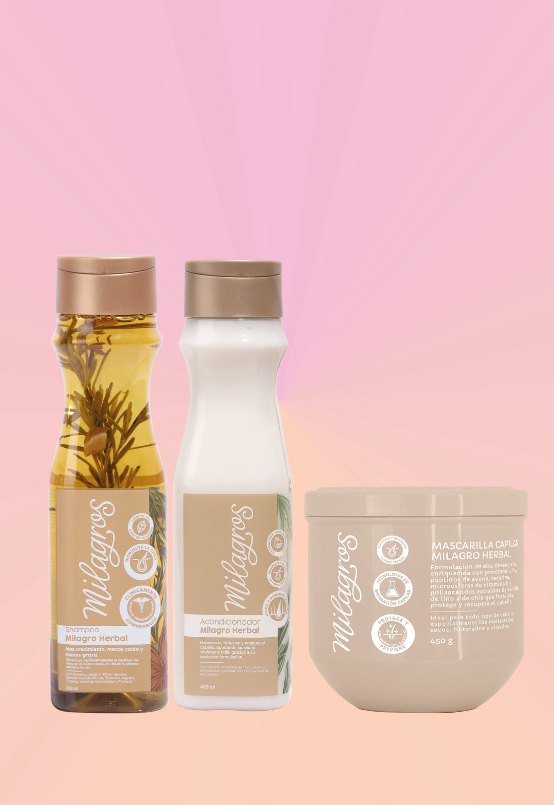 Linea herbal para el crecimiento del cabello