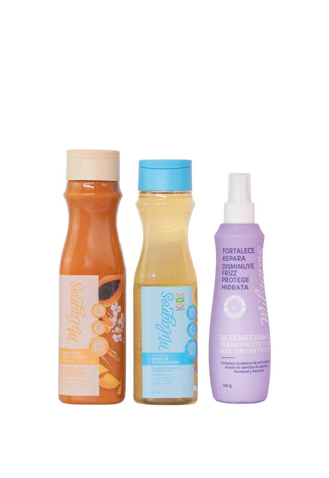 Kit con productos para el cabello de los niños pequeños