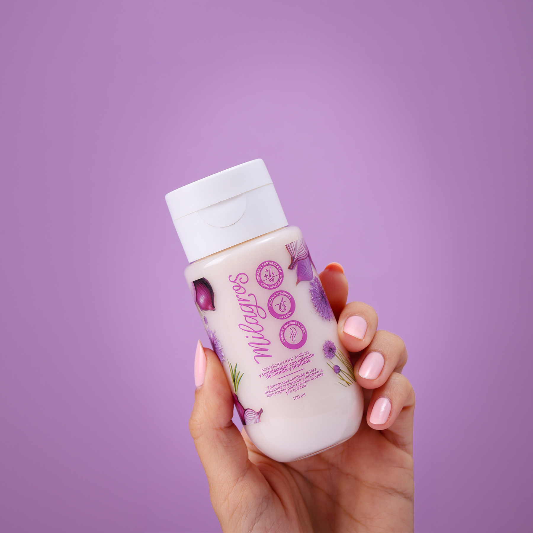 Acondicionador Antifrizz y Fortalecedor Con Extracto de Cebolla y Péptidos Mini