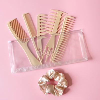 Set de peinillas X 5 + Scrunchie