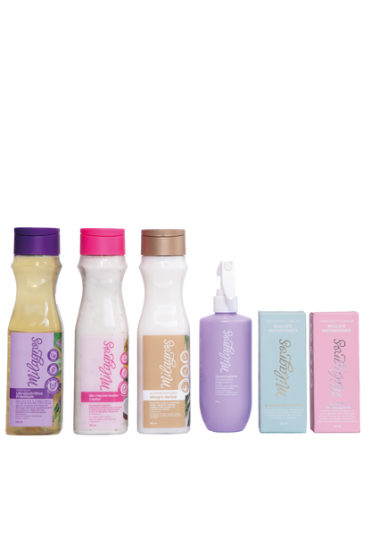 Este kit es idea para cabellos con un daño severo por decoloraciones.