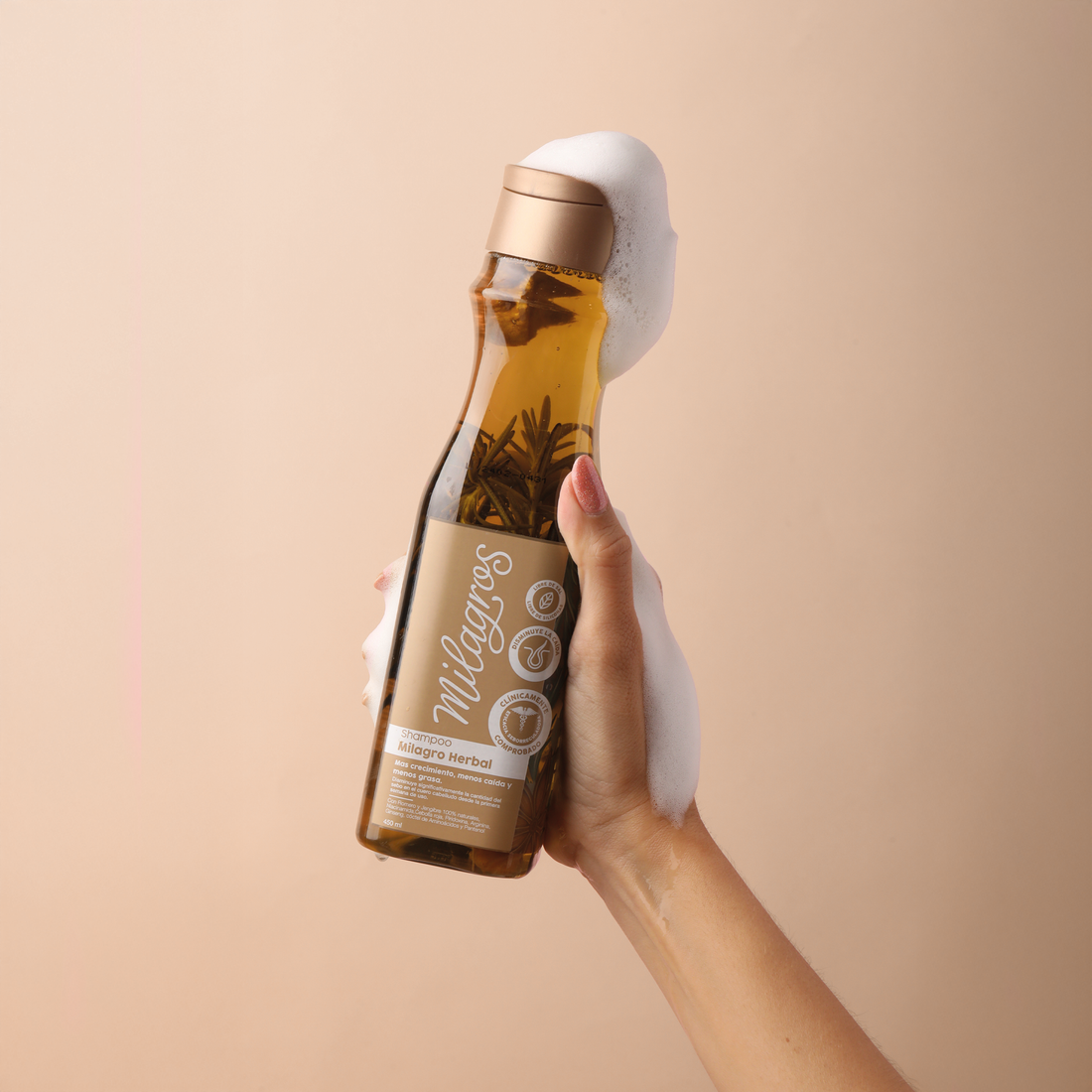 Shampoo Milagro Herbal (con romero y jengibre)