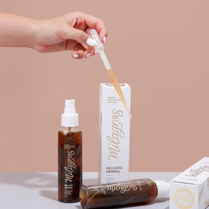 Tónico Revitalizante Capilar Milagro Herbal (tónico con romero)